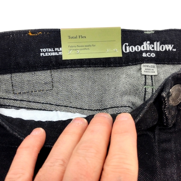 Goodfellow & Co. Black Relaxed Fit Total Flex Straight Leg Jeans - Picture 10 of 13